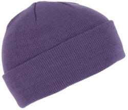 K-UP KP031 kötött duplafalu unisex sapka K-UP, Purple-U (kp031pu-u)