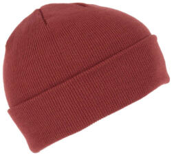 K-UP KP031 kötött duplafalu unisex sapka K-UP, Terracotta Red-U (kp031ter-u)