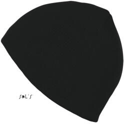 SOL'S Uniszex kötött sapka, SOL'S SO88122, Black-U (so88122bl-u)