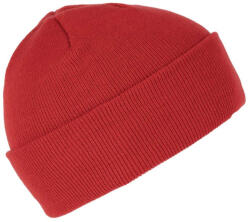 K-UP KP031 kötött duplafalu unisex sapka K-UP, Crimson Red-U (kp031cri-u)