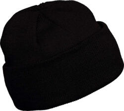 K-UP KP031 kötött duplafalu unisex sapka K-UP, Chocolate-U (kp031co-u)