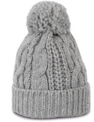 K-UP KP550 csavartmintás kötött sapka K-UP, Alloy Grey Heather-U (kp550agh-u)