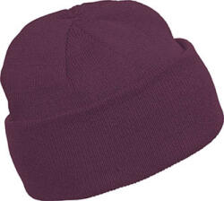 K-UP KP031 kötött duplafalu unisex sapka K-UP, Burgundy-U (kp031bu-u)