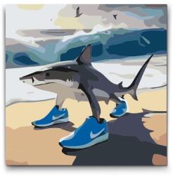  Festés számok szerint - Tralalero Tralala Méret: 50x50cm, Keretezés: Keret nélkül (csak a vászon)