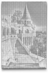  PontPöttyöző - Budai Vár - Magyarország Méret: 40x60cm, Keretezés: Műanyagtáblával, Szín: Piros