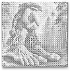  PontPöttyöző - Brr brr patapim Méret: 50x50cm, Keretezés: Műanyagtáblával, Szín: Fekete