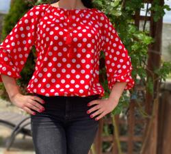 Ie traditionala Bluza cu buline