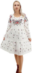 Ie traditionala Rochie Alba cu broderie traditionala - Maximiliana 2