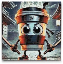  Gyémántszemes kirakó - Cappucino assasino Méret: 50x50cm, Keretezés: Keret nélkül (csak a vászon), Gyémántok: Kerek