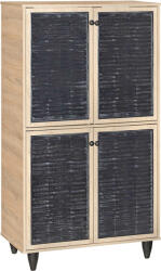 PAKKETO Dulap pantofi Ronan, Natural, 71x35x122 cm (249-000017) Pantofar