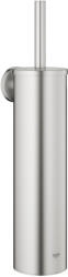 GROHE Perie WC Grohe Essentials, pe perete, metal/plastic, mat, otel satinat, 40696DC0 (40696DC0)