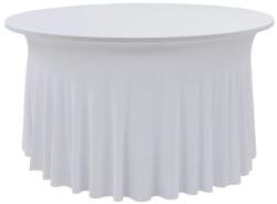 VidaXL Huse elastice de masă lungi, 2 buc. , alb, 120x74 cm (133581)