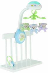 Mattel Музикална въртележка за кошара Fisher Price - Мечета и пеперуди (CDN41) - baby