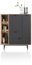  Comoda semi-inaltime Torano 125/42/145 cm (42423-WAL) Comoda