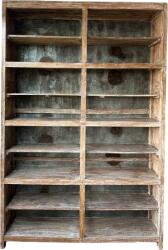  Biblioteca lemn masiv industrial 279/40/183 cm (1271518) Biblioteca