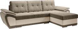  Coltar ENIF extensibil bej/maroniu dreapta, 268x157x97 cm (0000362366)