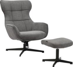  Fotoliu de relaxare cu taburet DEGAN antracit 74/A 86/H 96 cm (92534707)