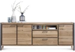  Comoda Metalo stejar 240/42/90 cm (36332-RWB) Comoda