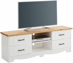  Comoda tv alba Trinidad 148 cm, lemn masiv (32401865)