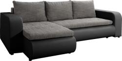  Coltar BURAN extensibil negru/gri stanga, 245x150x82 cm (0000362457)