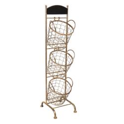  Rack metalic cu cosuri Oskar 30/25/98 cm (5Y0643) Raft