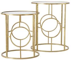 Set 2 masute Genova, gold (2016486) Masa de cafea
