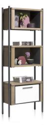  Biblioteca Shirley stejar 71/35/186 cm (40863-BAI) Biblioteca