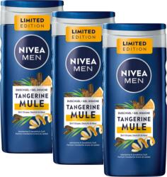 Nivea Men, gel de dus cu extract de mandarine si lemn de santal, 3 x 250 ml (48586)