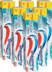 Aquafresh Active Fresh, pasta dinti cu fluor, 6 buc x 125 ml (23766)
