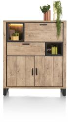  Comoda semi-inaltime Pavarotti 125/42/150 cm (46493-BRN) Comoda