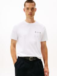 Tommy Hilfiger Small Crest Outline Tee M | Bărbați | Tricouri | Alb | MW0MW40011YBR