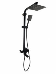 Mixxus Coloana de dus Mixxus KUB-009-J NEGRU, 120 cm baterie si para, monocomanda, furtun flexibil (etf-8482)