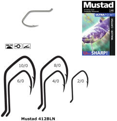 Mustad Carlige Mustad 412bln, Nr 6 0, 3 Buc Plic (m.412bln.06)
