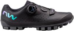 Northwave Pantofi ciclism Northwave Hammer Plus Wmn pentru femei, Black/Iridescent (EU 38)