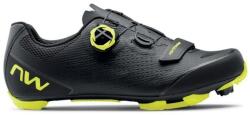 Northwave Pantofi ciclism Northwave Razer 2, black/yellow fluo (EU 42)