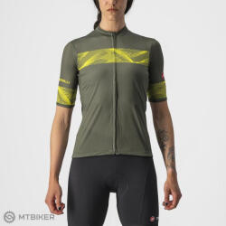 Castelli Tricou damă Castelli FENICE, verde/galben (XL)