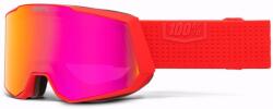 Ochelari 100% SNOWCRAFT XL, hiboo/HiPER mirror dark red lens