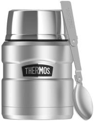 Thermos Termos Thermos pentru mâncare cu ceașcă și lingură pliabilă, 470 ml, inox ()