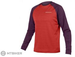 Endura Tricou Endura Singletrack Fleece, aubergine (S)