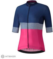 Shimano Tricou damă Shimano YURI, albastru/roz (L)
