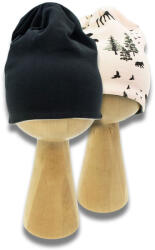 Nicol Baba kétoldalas sapka Nicol Bambi bézs szürke - babamamakozpont