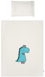 Belisima 6-részes ágyneműhuzat Belisima Dino 3D 100x135 krémszínű-türkiz - babamamakozpont