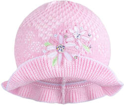 NEW BABY Kötött kalap New Baby rózsaszín - fehér - babamamakozpont