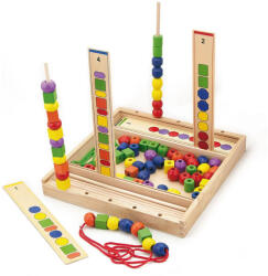 Viga Toys Fa logikai gyöngyök Viga