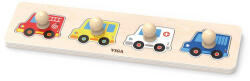 Viga Toys Fa fogantyús formaberakó puzzle Viga Autók