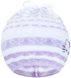 NEW BABY Kötött sapka New Baby cica lila - babamamakozpont