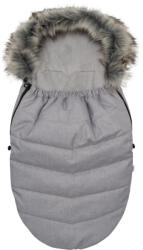 NEW BABY Gyermek lábzsák NEW BABY szőrmével világos szürke - babamamakozpont - 25 319 Ft