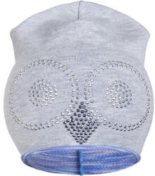 NEW BABY Tavaszi sapka New Baby bagoly szürke - lila - babamamakozpont