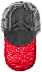 NEW BABY Luxus lábzsák szőrmével New Baby piros