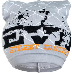 NEW BABY Tavaszi gyerek sapka New Baby felirattal szürke - babamamakozpont